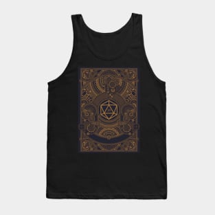 Mechanical Steampunk D20 Dice Roleplaying Tank Top